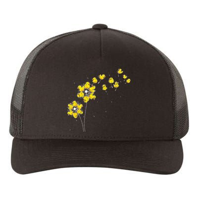 Ducky Rubber Duck Lover Dandelion Duckling Rubber Duck Yupoong Adult 5-Panel Trucker Hat