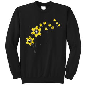 Ducky Rubber Duck Lover Dandelion Duckling Rubber Duck Sweatshirt