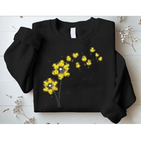 Ducky Rubber Duck Lover Dandelion Duckling Rubber Duck Sweatshirt