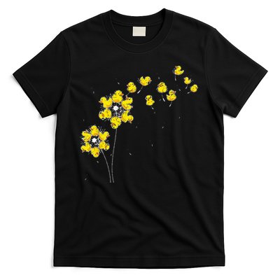 Ducky Rubber Duck Lover Dandelion Duckling Rubber Duck T-Shirt