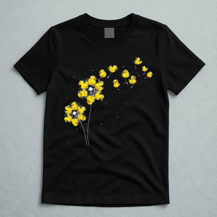 Ducky Rubber Duck Lover Dandelion Duckling Rubber Duck T-Shirt