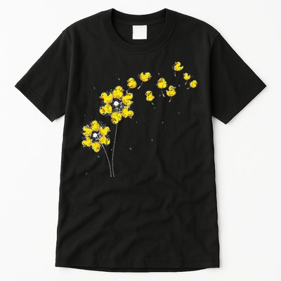 Ducky Rubber Duck Lover Dandelion Duckling Rubber Duck Tall T-Shirt