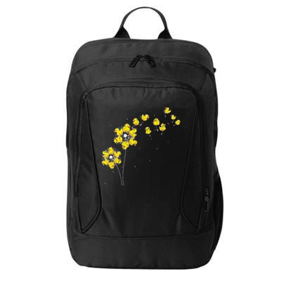 Ducky Rubber Duck Lover Dandelion Duckling Rubber Duck City Backpack