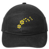 Ducky Rubber Duck Lover Dandelion Duckling Rubber Duck 7-Panel Snapback Hat