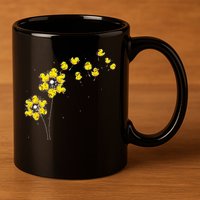 Ducky Rubber Duck Lover Dandelion Duckling Rubber Duck 11oz C Handle Ceramic Mug