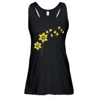 Ducky Rubber Duck Lover Dandelion Duckling Rubber Duck Ladies Essential Flowy Tank