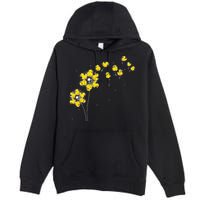 Ducky Rubber Duck Lover Dandelion Duckling Rubber Duck Premium Pullover Hoodie