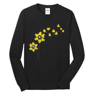 Ducky Rubber Duck Lover Dandelion Duckling Rubber Duck Tall Long Sleeve T-Shirt