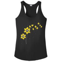 Ducky Rubber Duck Lover Dandelion Duckling Rubber Duck Ladies PosiCharge Competitor Racerback Tank