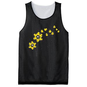 Ducky Rubber Duck Lover Dandelion Duckling Rubber Duck Mesh Reversible Basketball Jersey Tank