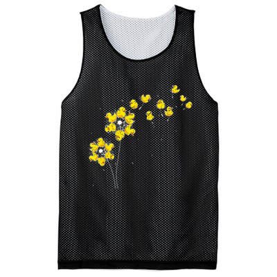 Ducky Rubber Duck Lover Dandelion Duckling Rubber Duck Mesh Reversible Basketball Jersey Tank