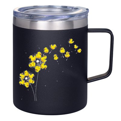 Ducky Rubber Duck Lover Dandelion Duckling Rubber Duck 12oz Stainless Steel Coffee Mug
