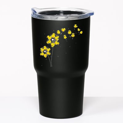 Ducky Rubber Duck Lover Dandelion Duckling Rubber Duck Tumbler