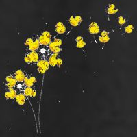 Ducky Rubber Duck Lover Dandelion Duckling Rubber Duck Tumbler