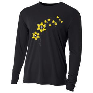 Ducky Rubber Duck Lover Dandelion Duckling Rubber Duck Cooling Performance Long Sleeve Crew