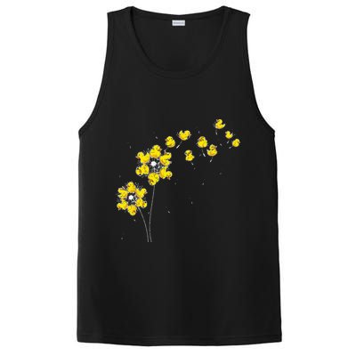 Ducky Rubber Duck Lover Dandelion Duckling Rubber Duck PosiCharge Competitor Tank