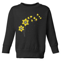 Ducky Rubber Duck Lover Dandelion Duckling Rubber Duck Toddler Sweatshirt