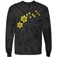 Ducky Rubber Duck Lover Dandelion Duckling Rubber Duck Tie-Dye Long Sleeve Shirt