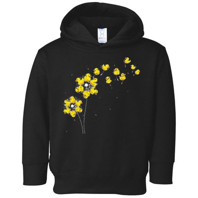 Ducky Rubber Duck Lover Dandelion Duckling Rubber Duck Toddler Hoodie