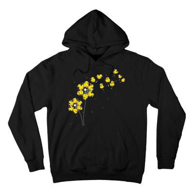 Ducky Rubber Duck Lover Dandelion Duckling Rubber Duck Tall Hoodie