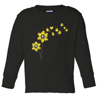 Ducky Rubber Duck Lover Dandelion Duckling Rubber Duck Toddler Long Sleeve Shirt