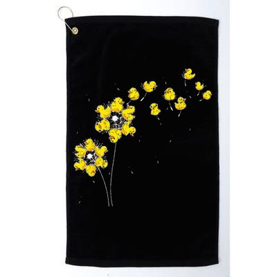 Ducky Rubber Duck Lover Dandelion Duckling Rubber Duck Golf Towel