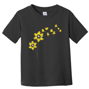 Ducky Rubber Duck Lover Dandelion Duckling Rubber Duck Toddler T-Shirt