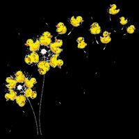 Ducky Rubber Duck Lover Dandelion Duckling Rubber Duck Toddler T-Shirt