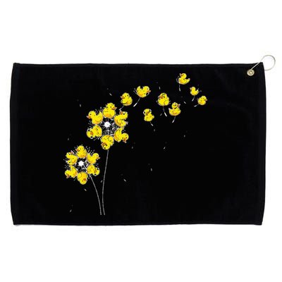 Ducky Rubber Duck Lover Dandelion Duckling Rubber Duck Grommeted Golf Towel