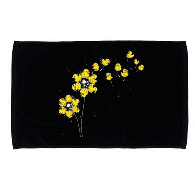 Ducky Rubber Duck Lover Dandelion Duckling Rubber Duck Microfiber Hand Towel