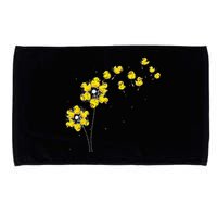 Ducky Rubber Duck Lover Dandelion Duckling Rubber Duck Microfiber Hand Towel