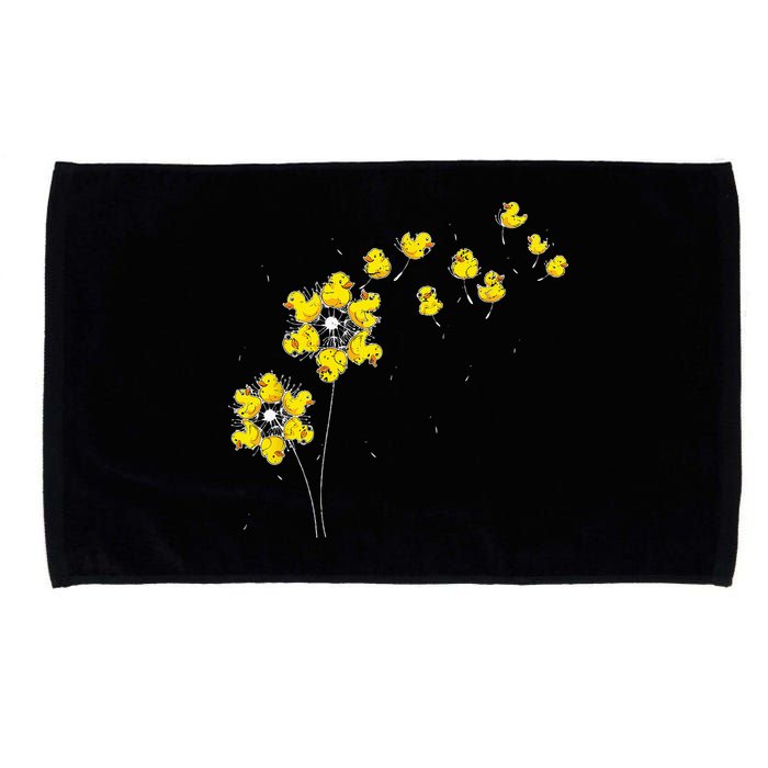 Ducky Rubber Duck Lover Dandelion Duckling Rubber Duck Microfiber Hand Towel