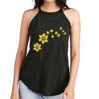 Ducky Rubber Duck Lover Dandelion Duckling Rubber Duck Women's Perfect Tri Rocker Tank