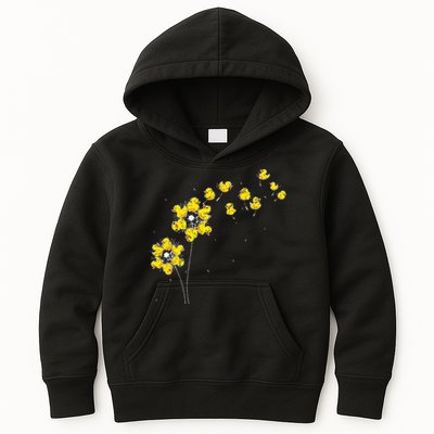 Ducky Rubber Duck Lover Dandelion Duckling Rubber Duck Kids Hoodie