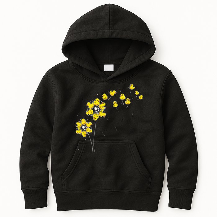 Ducky Rubber Duck Lover Dandelion Duckling Rubber Duck Kids Hoodie
