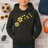 Ducky Rubber Duck Lover Dandelion Duckling Rubber Duck Kids Hoodie