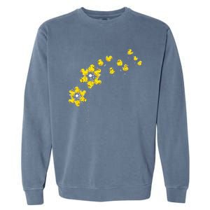 Ducky Rubber Duck Lover Dandelion Duckling Rubber Duck Garment-Dyed Sweatshirt