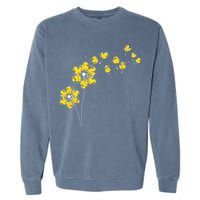 Ducky Rubber Duck Lover Dandelion Duckling Rubber Duck Garment-Dyed Sweatshirt