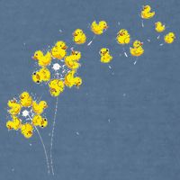 Ducky Rubber Duck Lover Dandelion Duckling Rubber Duck Garment-Dyed Sweatshirt