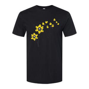 Ducky Rubber Duck Lover Dandelion Duckling Rubber Duck Softstyle CVC T-Shirt