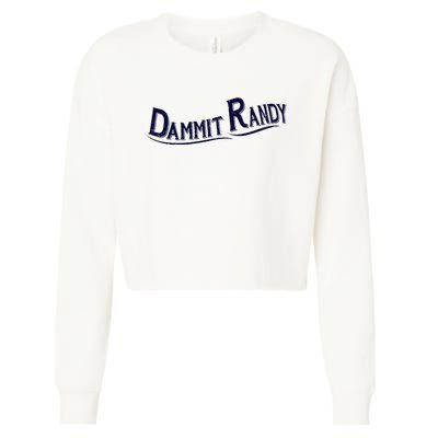 Dammit Randy Cropped Pullover Crew