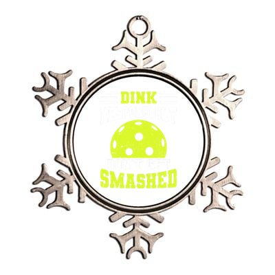 Dink Responsibly DonT Get Smashed Funny Pickleball Gift Metallic Star Ornament