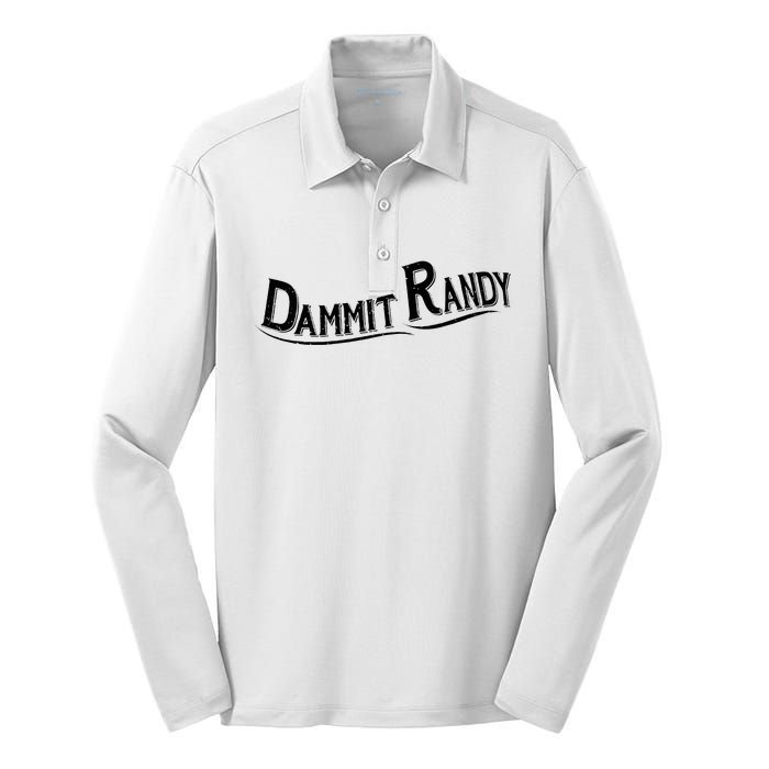 Dammit Randy Silk Touch Performance Long Sleeve Polo