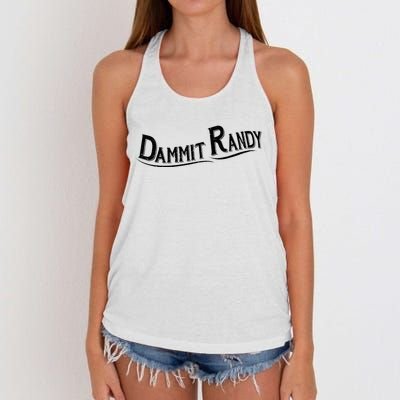 Dammit Randy Women's Knotted Racerback Tank