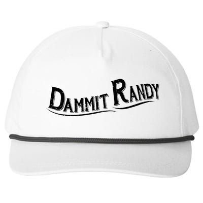 Dammit Randy Snapback Five-Panel Rope Hat