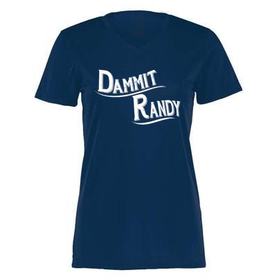 Dammit Randy Women's Momentum V-Neck T-Shirt