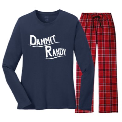 Dammit Randy Women's Long Sleeve Flannel Pajama Set 