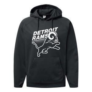 Detroit Rams Performance Fleece Hoodie