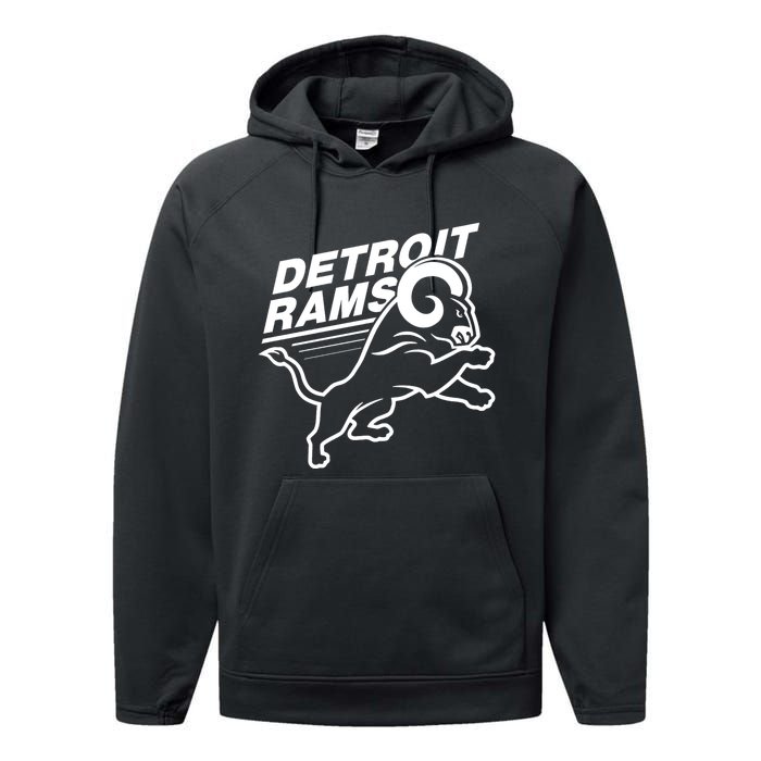 Detroit Rams Performance Fleece Hoodie