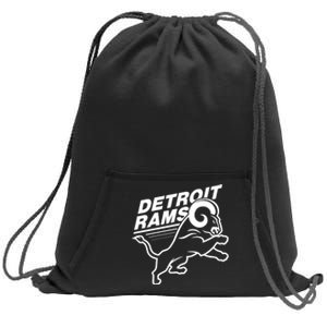 Detroit Rams Sweatshirt Cinch Pack Bag